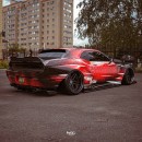 Hella Clean Dodge Challenger Widebody render by adry53customs on Instagram