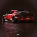 Hella Clean Dodge Challenger Widebody render by adry53customs on Instagram