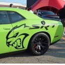 Mopar "SRT Hellcat" decals for Dodge Challenger Hellcat