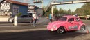 Hellcat Drag Races VW Beetle Sleeper
