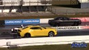 Dodge Challenger SRT Hellcat drags Camaro, El Camino, C10 on DRACS