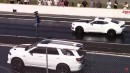 Hellcat Durango in action at the drag strip