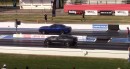Dodge Challenger Hellcat Redeye vs C7 Corvette drag race