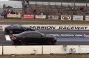 Hellcat vs. Jaguar F-Type R Coupe Drag Race