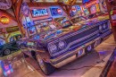 The Hemi Hideout is a "secret" event venue that hosts an impressive collection of Americana cars and memorabilia