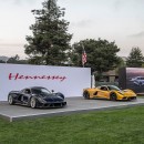 Hennessey Performance Engineering Mojave Gold Venom F5 global public debut at Monterey Car Week