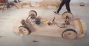 Dad of the year makes Lamborghini Sian Roadster out of wood for his unimpressed toddler