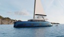 Sunreef 100 is the largest luxury catamaran from Sunreef Yachts, with customizable layout and various propulsion