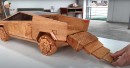 Wooden Tesla Cybertruck