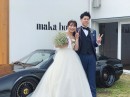 Slammed Ferrari wedding in Japan