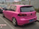 Pink Golf GTI in China