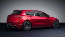 Tesla Model 3 Performance Hatchback rendering by Theottle