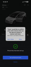 You can force-enable UWB Phone Key in your Tesla app