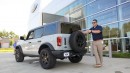 2021 Ford Bronco with a 1.0-inch leveling kit