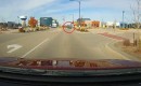 bizzare roundabout exit driver