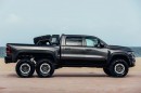 Apocalypse Manufacturing presents Warlord, the 2021 Ram 1500 TRX 6x6 costing $250k