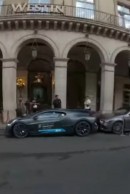 1-of-40 Bugatti Divo backs into parked Mercedes-Benz in very expensive parking fail