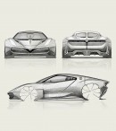 Alfa Romeo '6C' Supercar GT-Zero rendering by Giampiero Sbrizzi on cardesignworld
