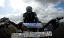 Marco George sets world record for fastest speed on a motorcycle while doing a headstand, August 2019