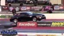 Frank Paultanis Ford Mustang NMRA Coyote Stock class wheelie on D.R.A.C.S.