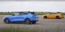 Ford Mustang GT Vs Ford Mustang Mach-E GT drag race