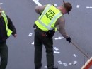Trooper helps clean up the dollar mess
