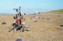 ESA rover on Dutch beach