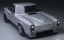Mercedes-Benz 280SL revival EV rendering by Shane Baxley on car.design.trends