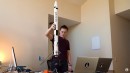 Home-made Thrust Vector Control rocket model