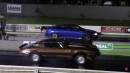 Twin-turbo 2004 Pontiac GTO vs Chevrolet Camaro Z28 on Drag Racing and Car Stuff