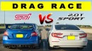 Honda Accord 2.0T Drag Races Subaru WRX STI, the Unexpected Happens