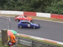 Honda Civic Driver Takes Out Porsche 911 in Nurburgring Understeer Panic
