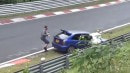 Honda Civic Driver Takes Out Porsche 911 in Nurburgring Understeer Panic