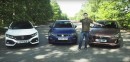 Honda Civic Takes on SEAT Leon and Hyundai i30 in Battle of the Hatches
