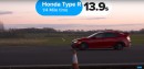 Honda Civic Type R Drag Races BMW X4 M40D and Audi E-Tron