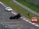 Honda Civic Type R Nurburgring rollover crash