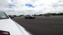Drag race: GR Corolla v Civic Type R v i30 N v Leon VZx. Forward AND reverse race!