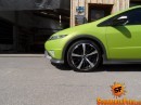 Honda Civic Type S Gets Apple Green Matte Wrap