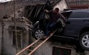 Honda CR-V crashed into house in China