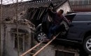 Honda CR-V crashed into house in China