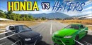 Honda CRX Boldly Races Nissan Skyline R34, Power to Weigh Ratio Dictates the Outcome