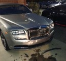 Rolls-Royce and Bentley bashing crime scene