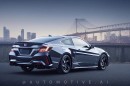 New Honda Prelude rendering by @automotive.ai on Instagram