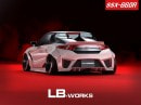 Honda S660 With Liberty Walk Body Kit Is a Toy Supercar from Japan