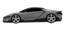 Honda baby NSX sportscar patent drawings