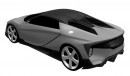 Honda baby NSX sportscar patent drawings