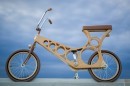 Hoopy wooden bicycle