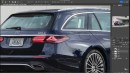 W214 Mercedes-Benz E-Class Estate rendering by Theottle