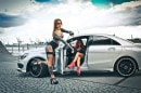 CLA 45 AMG and German Fire Girls