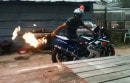 Sport bikes can shoot flames, too